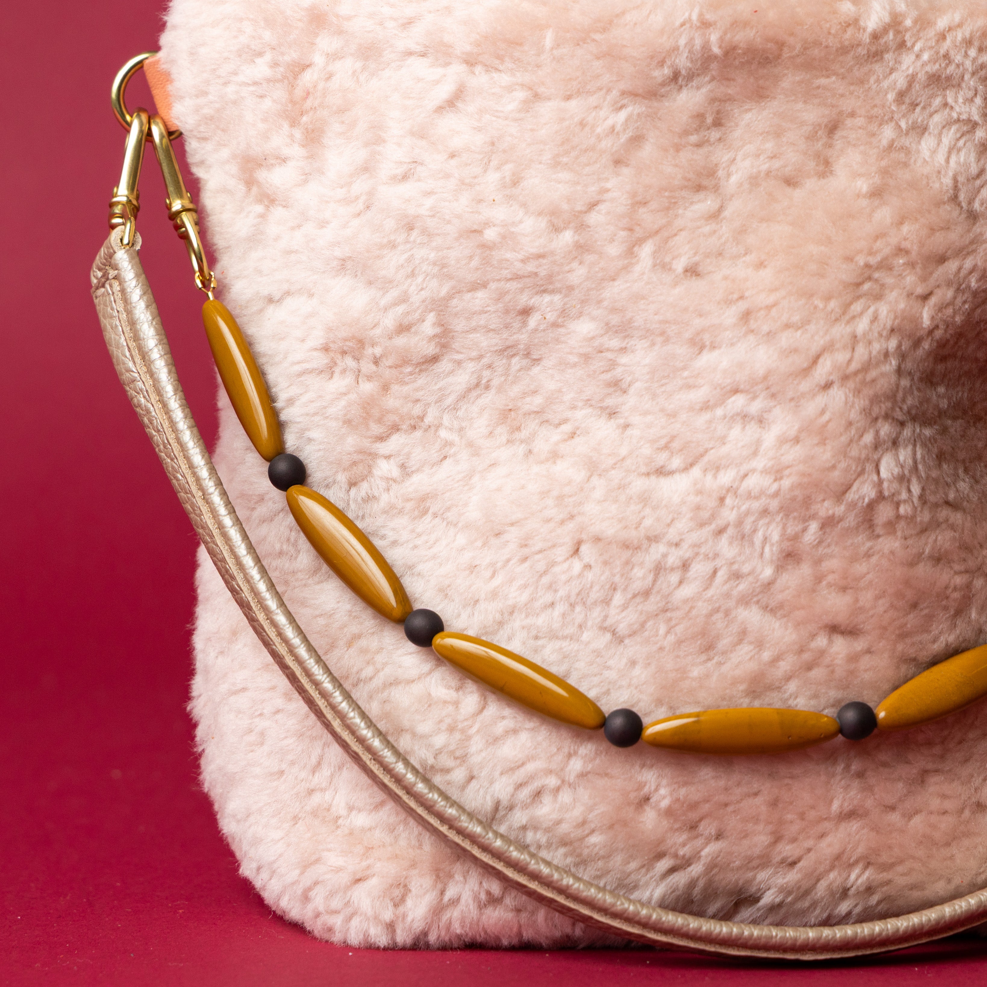 Pale Pink Lambswool Party Bucket