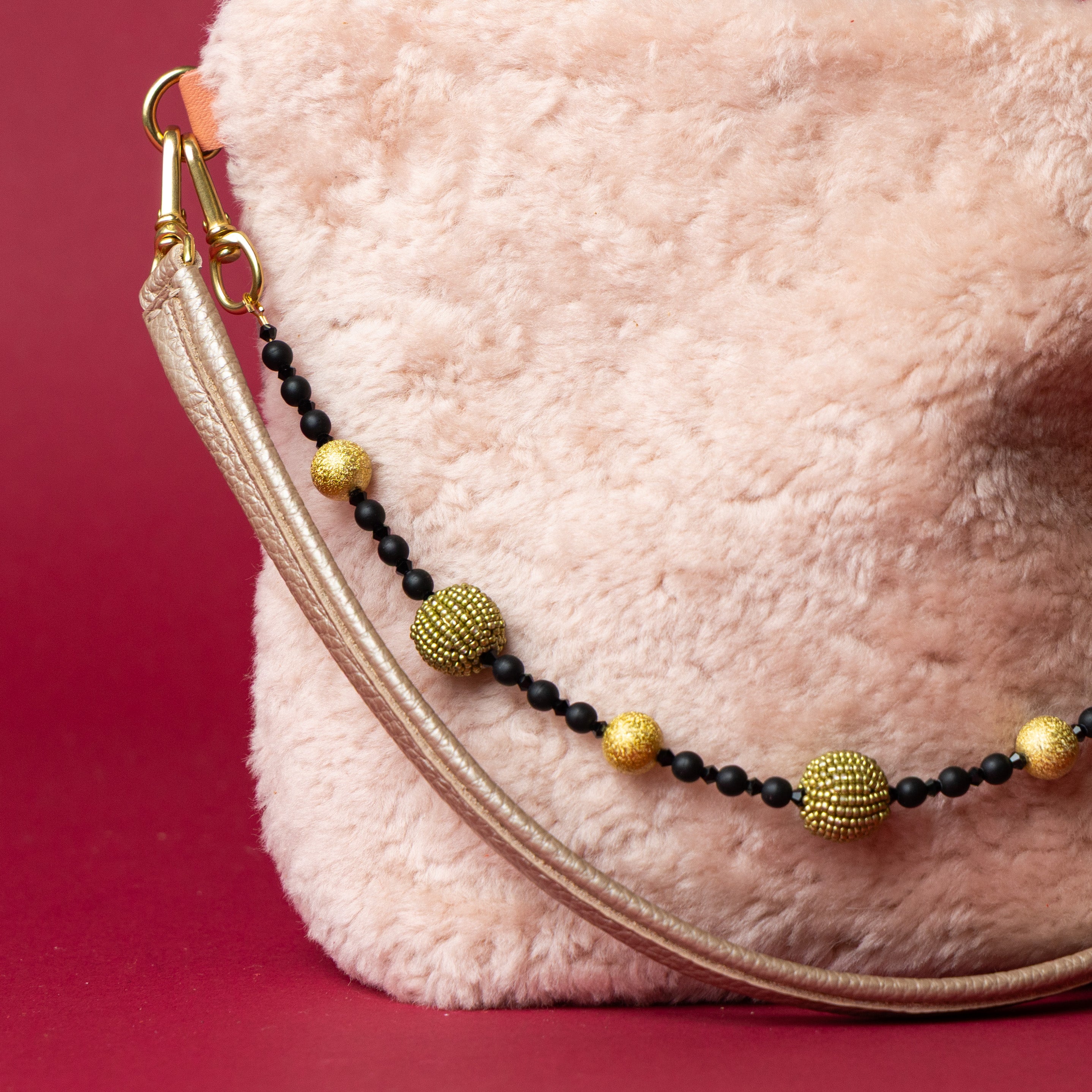 Pale Pink Lambswool Party Bucket