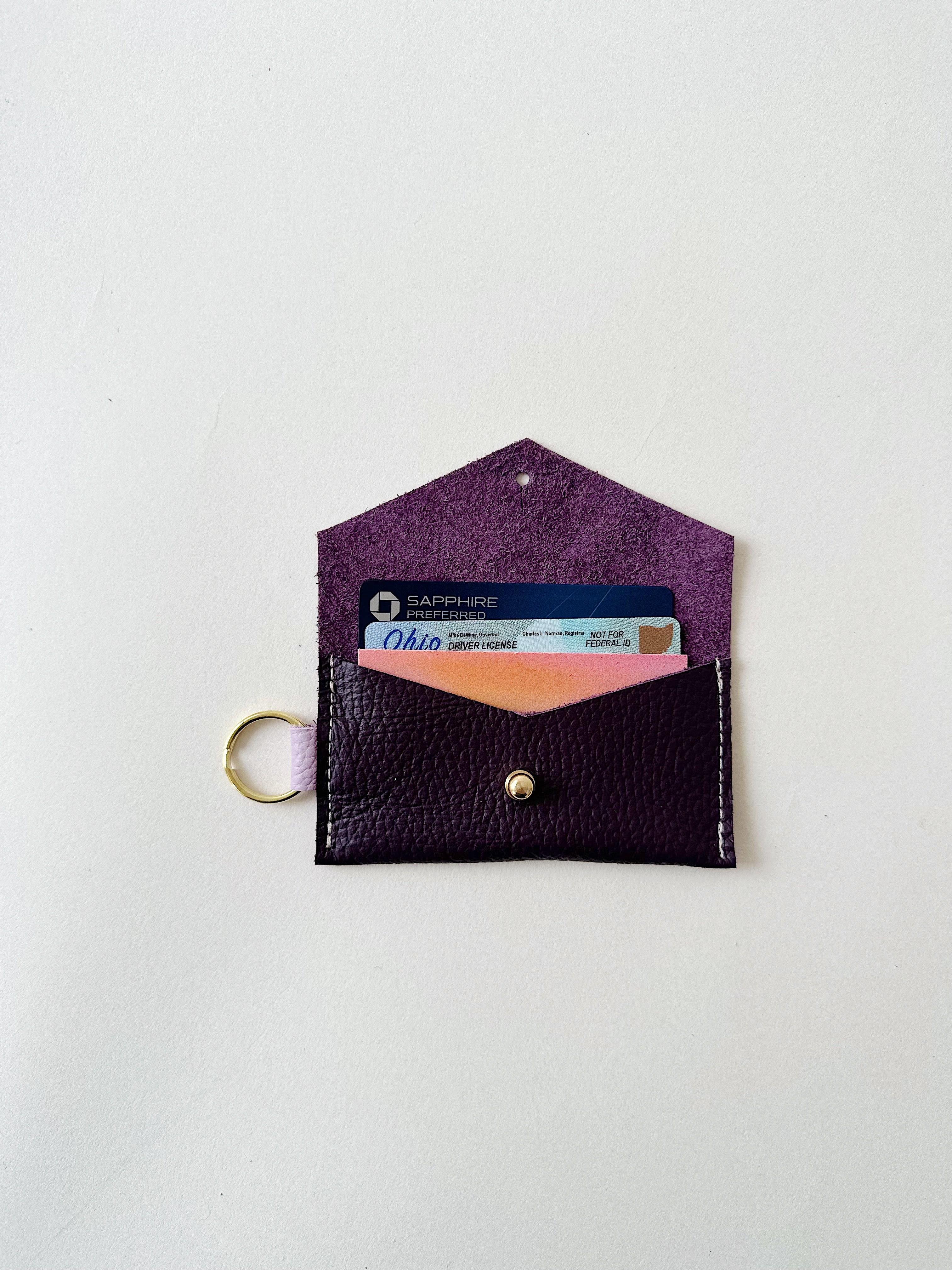 Eggplant/Lilac Caro Cardholder