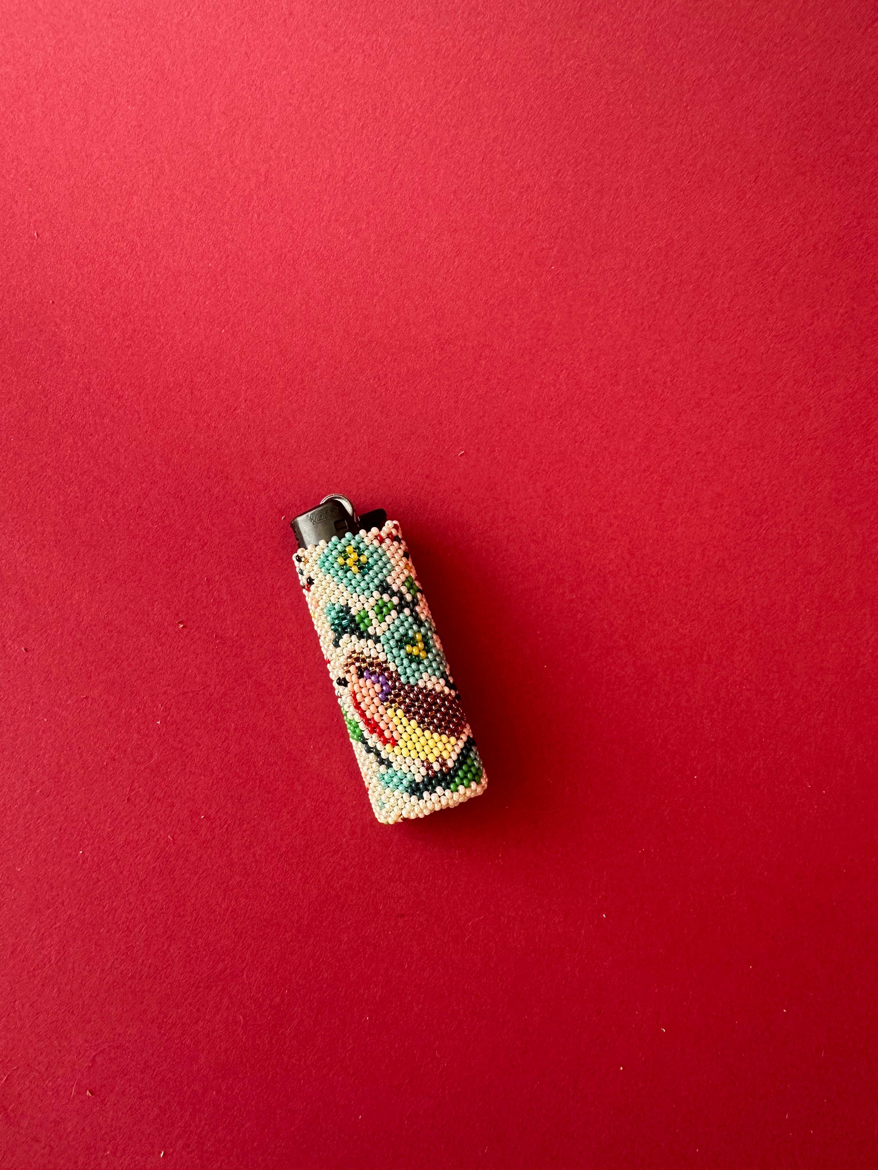 Poppers - Native Beaded Artisan Lighter with Vibrant Colors