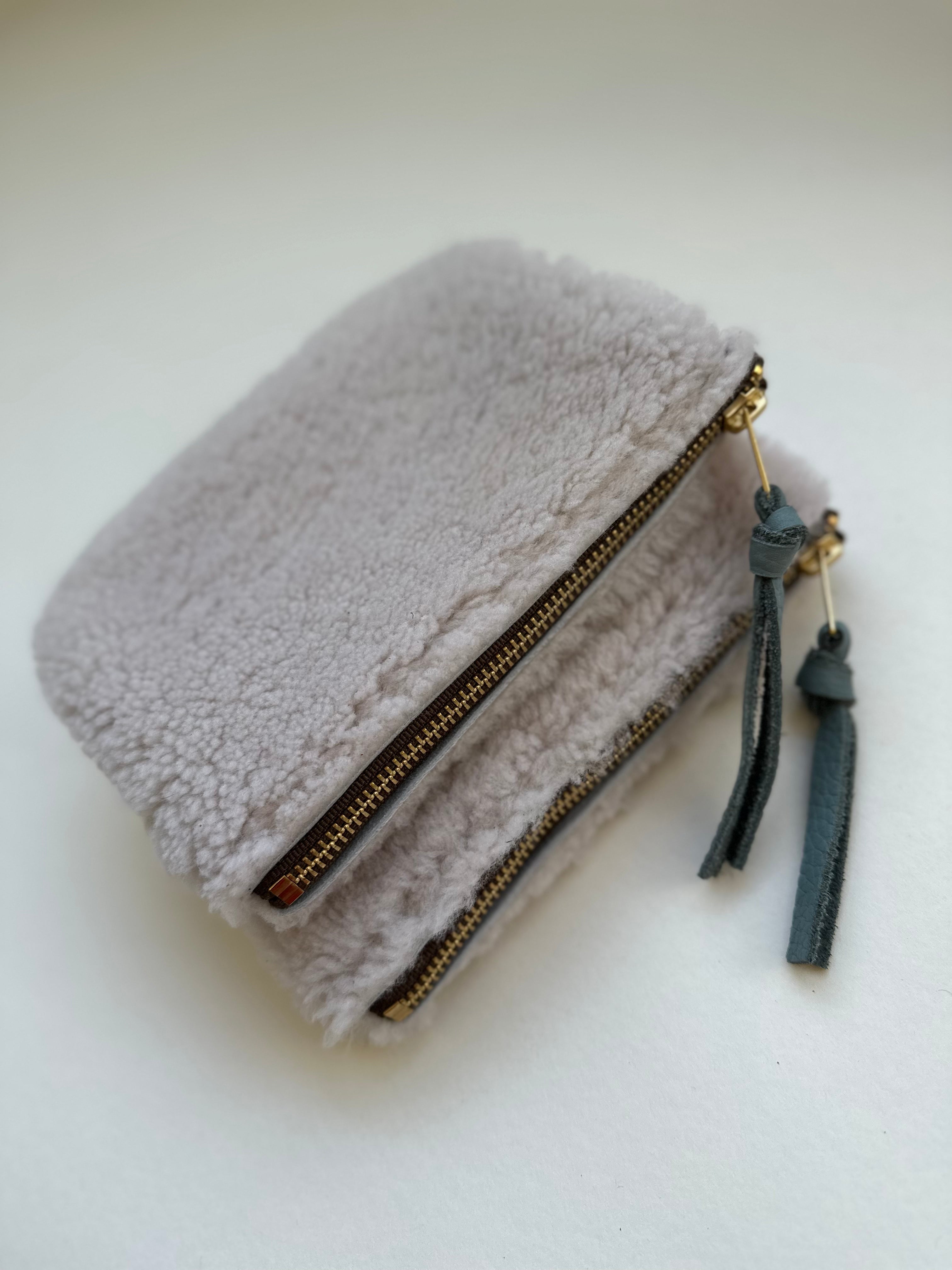 Cream Lambswool Essential Pouch