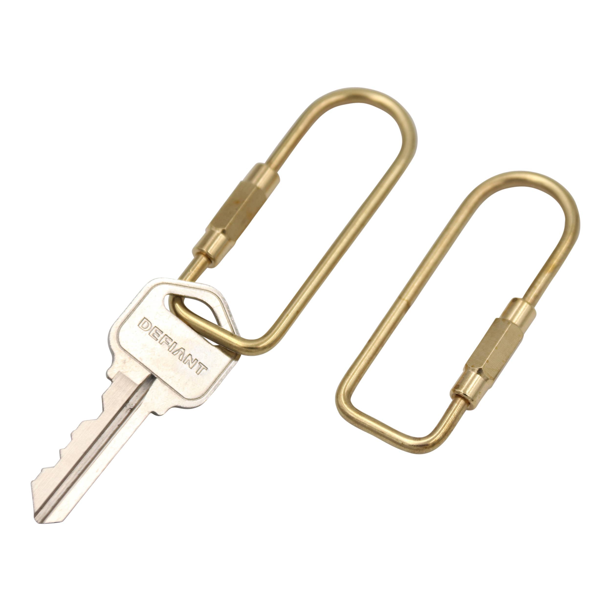 Brass Keyring With Screw Closure