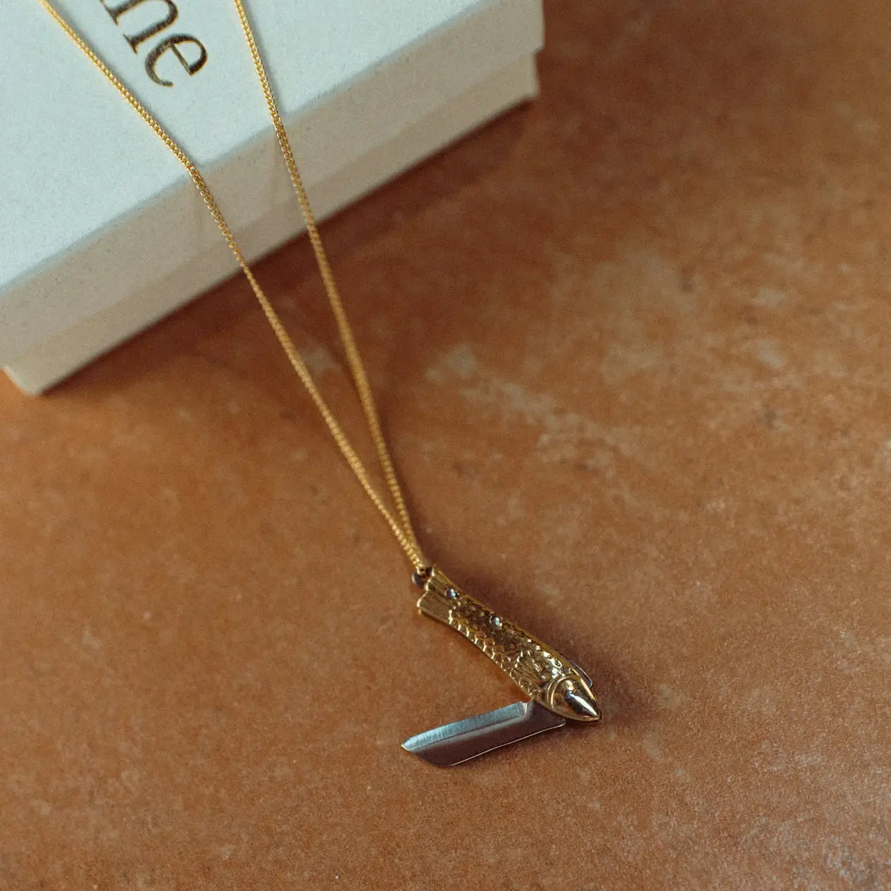 La Sardine Pocket Knife Necklace