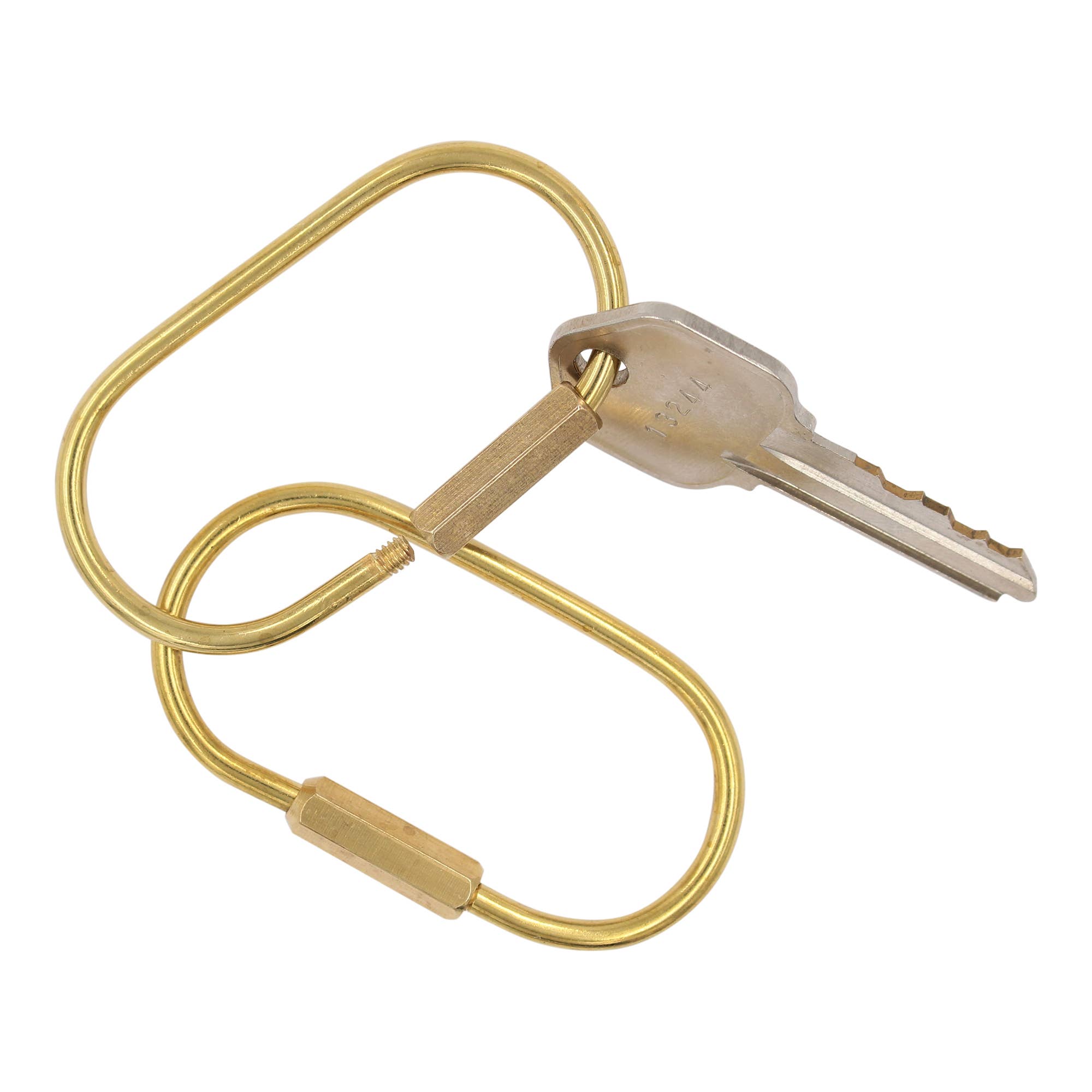 Brass Keyring With Screw Closure