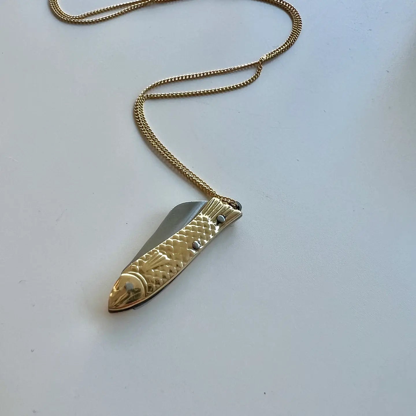 La Sardine Pocket Knife Necklace