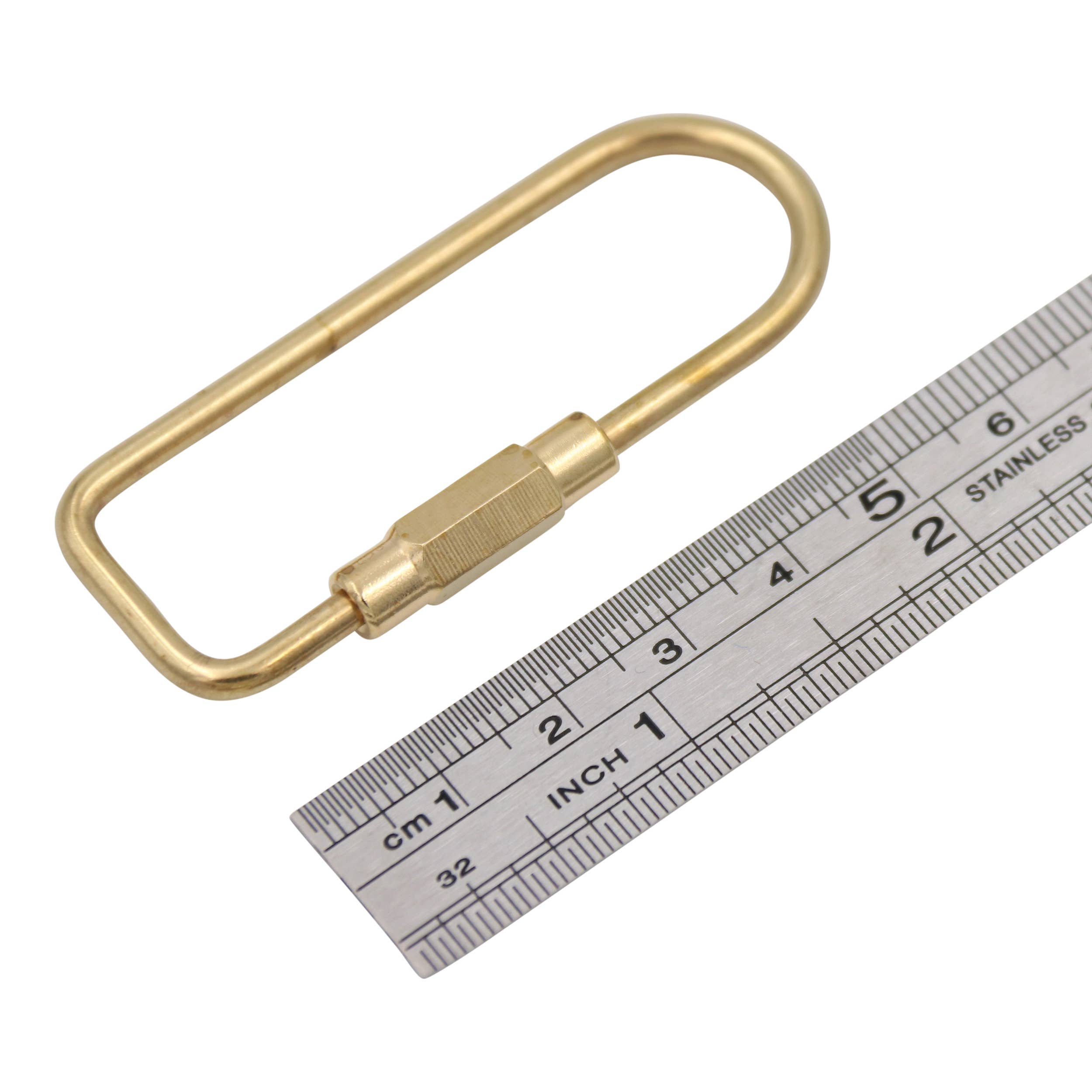 Brass Keyring With Screw Closure